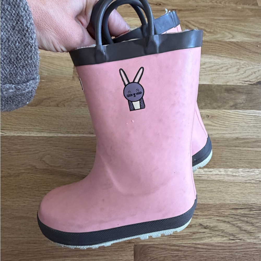 Pink Bunny Rain Boots DINOSKI